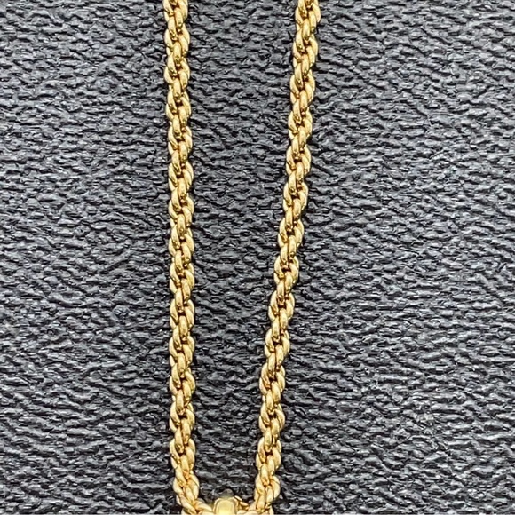 Authentic Christian Dior Long Necklace Gold plated - Picture 4 of 12